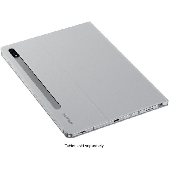 Samsung - EF-BT870PJEGUJ Galaxy tab S7 Book Cover - Light Gray - Picture 1 of 7